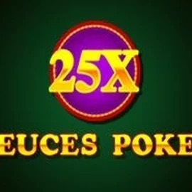 25x Deuces Poker online game logo by iSoftBet on casinoslimking.org