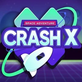 Crash X logo by Turbo Games at Slimking Casino